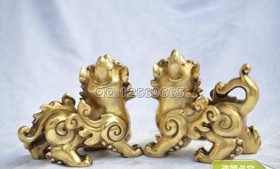 批發純黃銅招財飛貔貅擺件 鎮宅化煞的吉祥工藝品，家居與商業風水之選